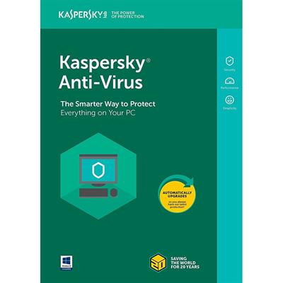Kaspersky Anti-Virus 2 Devices 1 Year License - Cards Olny