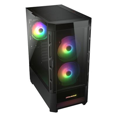 COUGAR Duoface RGB / Mid tower / 2 type front panels)-  Black