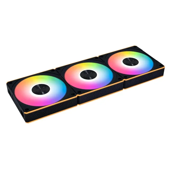 Lian Li UNI Fan CL120 ARGB 120mm PWM Fans - Triple Pack, 2.4 GHz Wireless Signal RGB & PC Case Fans Control, Daisy-Chain, Dual Light Zones, FDB, Controller Included & Required - Black