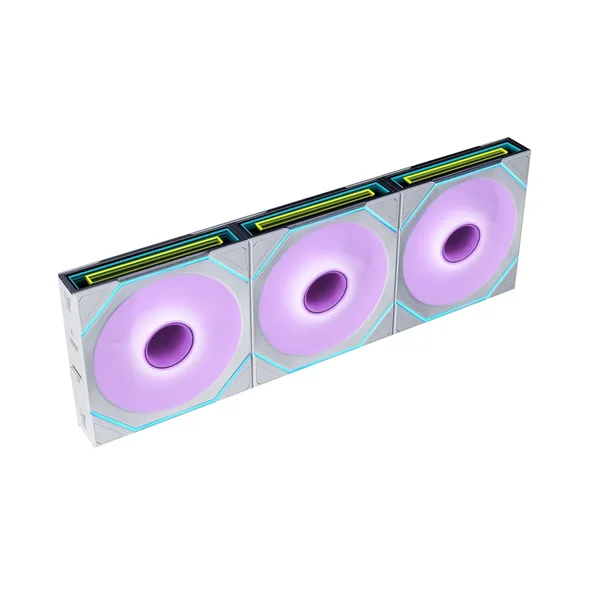 Lian Li UNI Fan SL-INF Flex 120mm Normal Blade ARGB Fan, 3 Pack, Controller Included, White