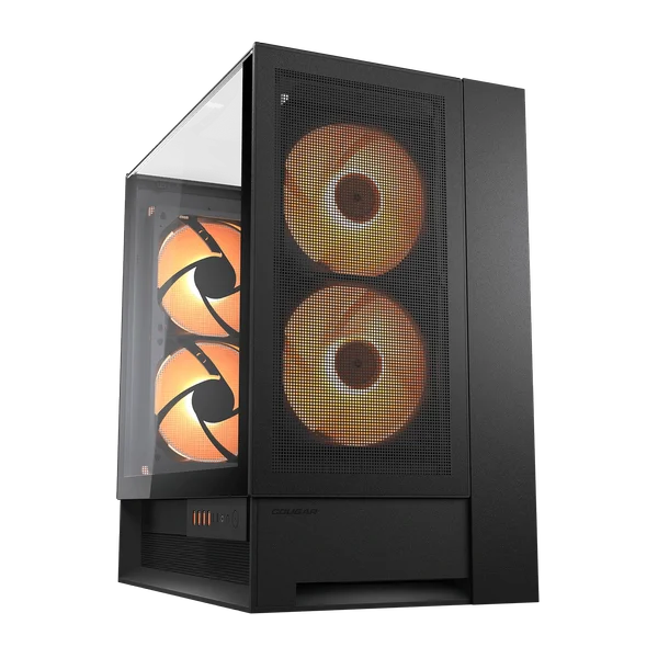 Cougar OmnyX Mid-Tower ATX Panoramic Gaming Case - Black