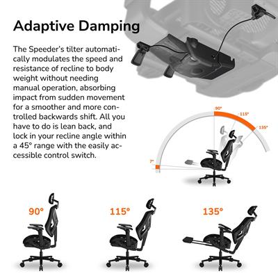 COUGAR SPEEDER / Ergonomic Gaming Chair  / Black.