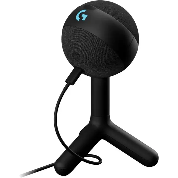 Logitech G Yeti Orb Condenser RGB Gaming Mic with LIGHTSYNC, USB Mic for Streaming, Cardioid for PC/Mac - Black