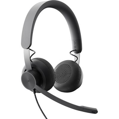 Logitech ZONE Wired USB-C Headset with USB-A Adapter