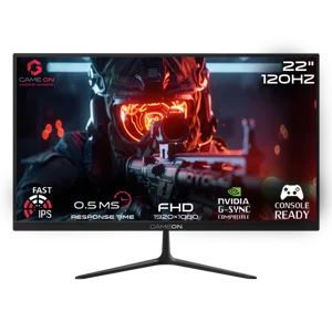 GAMEON GOES22FHD120IPS 22" FHD, 120Hz, MPRT 0.5ms, HDMI 2.1, Fast IPS Gaming Monitor (Support PS5) - Black