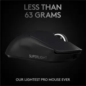 Logitech PRO X Superlight Wireless Gaming Mouse, Black