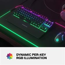 Apex 7 Compact Mechanical Gaming Keyboard Red Switch Linear and Quiet - US English