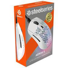 SteelSeries Aerox 3 8500 DPI Optical Gaming Mouse - White