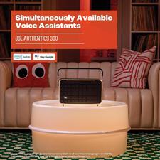 JBL Authentics 300 | Bluetooth WiFi - Built in Battery Portable Smart Home Speaker - Black