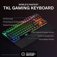 SteelSeries APEX PRO TKL Wireless (2023) - Wireless Tenkeyless ESports Gaming Keyboard