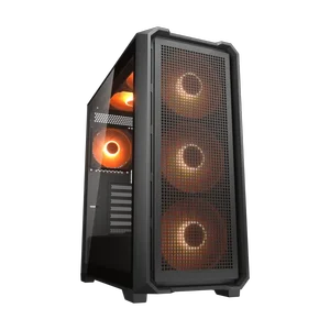 Cougar MX600 Air Pro Mid-Tower ATX Gaming PC Case, 6x ARGB Fans (Black)