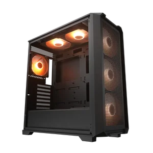 Cougar MX600 Air Pro Mid-Tower ATX Gaming PC Case, 6x ARGB Fans White