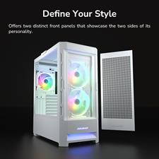 COUGAR Duoface RGB / Mid tower / 2 type front panels)- White