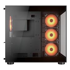 COUGAR FV150 RGB Mid-Tower / Dual-chamber Fishtank ATX Case - Black