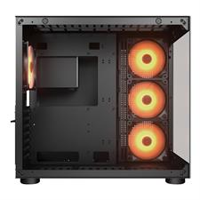 COUGAR FV150 RGB Mid-Tower / Dual-chamber Fishtank ATX Case - Black