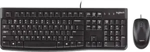 Logitech MK120 Wired Keyboard and Mouse Combo - Black