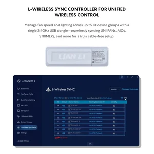 Lian Li UNI Fan CL120 ARGB 120mm PWM Fans - Triple Pack (Reverse Blade), 2.4 GHz Wireless Signal RGB & PC Case Fans Control, Daisy-Chain, Controller Included and Required - White