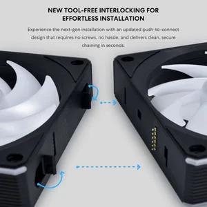 Lian Li UNI Fan CL120 ARGB 120mm PWM Fans - Triple Pack (Reverse Blade), 2.4 GHz Wireless Signal RGB & PC Case Fans Control, Daisy-Chain, Controller Included and Required - White
