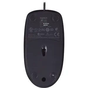 Logitech M100 Optical USB Corded Mouse – Black