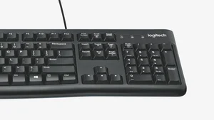Logitech MK120 Wired Keyboard and Mouse Combo - Black