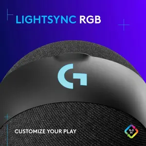 Logitech G Yeti Orb Condenser RGB Gaming Mic with LIGHTSYNC, USB Mic for Streaming, Cardioid for PC/Mac - Black