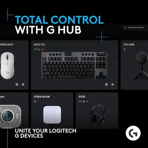 Logitech G Yeti Orb Condenser RGB Gaming Mic with LIGHTSYNC, USB Mic for Streaming, Cardioid for PC/Mac - Black