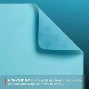 SteelSeries QcK Mousepad, Legendary Micro-Woven Cloth, Non-Slip Rubber Base (Medium, Aqua)