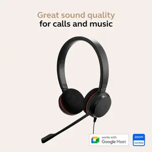 Jabra Evolve 20 Wired Headset -Black
