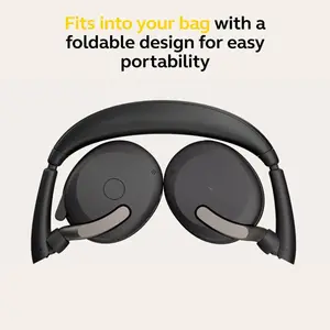 Jabra Evolve2 65 Flex Wireless Stereo Headset - Bluetooth - Black