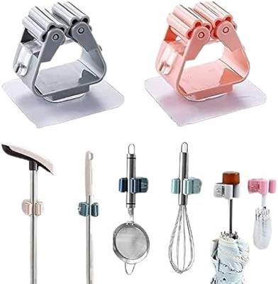 Mop and broom holder wall mount Mop holder clips