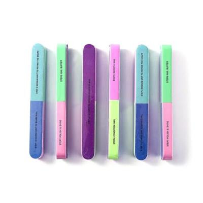 Julystar 1pc High Quality Nail Buffer Block Neon Sponge Nail File Pedicure Manicure Tips 7 Side Sand Shine