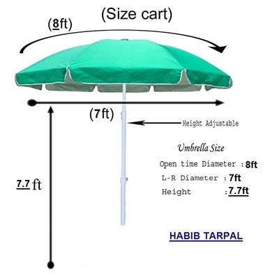 Imported Korean 8 feet diameter Rainbow Umbrella / With Uv Protection. Waterproof,Good quality,Imported Umbrella.