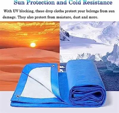 100% WATERPROOF PLASTIC KOREAN TARPAL SIZE (18 ftX27 ft) USED FOR SUNSHADE AND OTHER OUTDOOR ACTIVITIES.