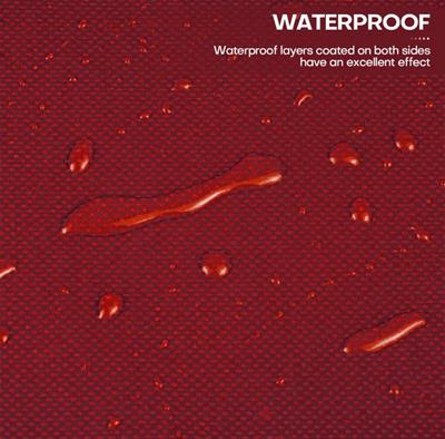 RED 100% waterproof Tarpal ,UV stabilized,durable,high quality,edge to edge borders double stitched with 10 rings,used for shun shade and other outdoor activities.