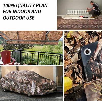 Camouflage jungle print 100% waterproof tarpal. Used for camping in hilly areas and outdoor activities.