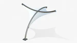 White Hyper Model Tensile Structures