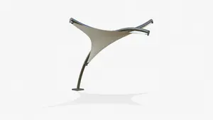White Hyper Model Tensile Structures