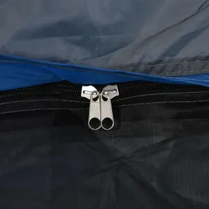 7-8 Person Pop Up Camping Tent, Quick Setup Automatic Hydraulic Family Travel Tent with Windows, Doors and Carry Bag, Blue