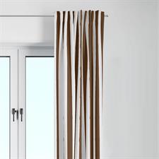 Brown and White Stripe Curtain canvas Fabrics,100% waterproof,Heat resistance, uv-stabilised.Used for sunshade & privacy fence.