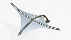 White Hyper Model Tensile Structures