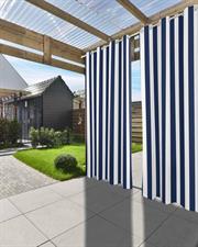 Blue and White Stripe Curtain canvas Fabrics,100% waterproof,Heat resistance, uv-stabilised.Used for sunshade & privacy fence.