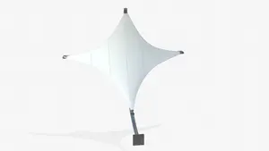 White Hyper Model Tensile Structures
