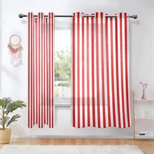 Red and White Stripe Curtain canvas Fabrics,100% waterproof,Heat resistance, uv-stabilised.Used for sunshade & privacy fence.