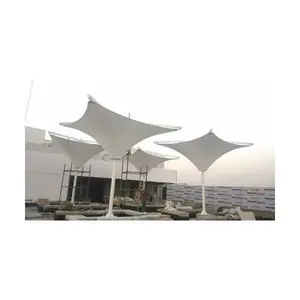 White Hyper Model Tensile Structures