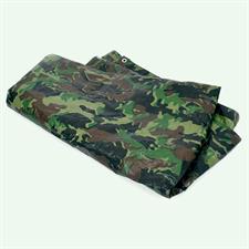 Heavy duty camouflage 100% waterproof+heat-resistance tarpaulin,Rings on all sides with every 3 feet distance,Used for sunshade & other outdoor activities.
