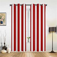 Red and White Stripe Curtain canvas Fabrics,100% waterproof,Heat resistance, uv-stabilised.Used for sunshade & privacy fence.