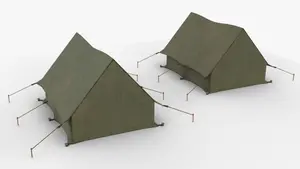 Canvas Double Ply Labour Tent DarkGreen/White Color 13 ftx18 ftx7 ft for 6-8 Persons, 