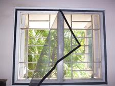Mosquito & Insect net for windows,Hook sticker to stick to the window frame, which has glue back side to it. It is easy to fix to your Aluminum/Steel frame/Wooden windows,It is flexible, durable, washable, removable, very strong and long lasting.