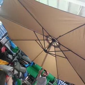  Luxury Side Pole Garden Umbrella heavy duty with stand, 9 ft diameter, patio outdoor, Garden umbrella. 