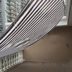 Brown/white Sun Shade Net,High Quality, 80%-85% Sun Protection Shade Net UV Resistant, Privacy Screen Fence for Garden Balcony Greenhouse. With loops & rings on every 3 feet distance on sides and double stitched sides with cotton nawar.